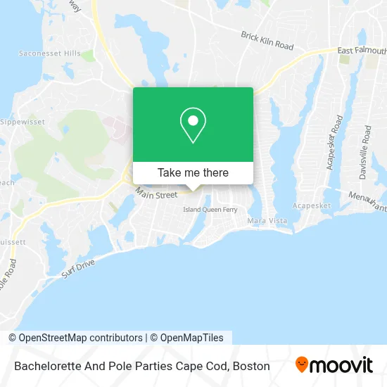 Bachelorette And Pole Parties Cape Cod map