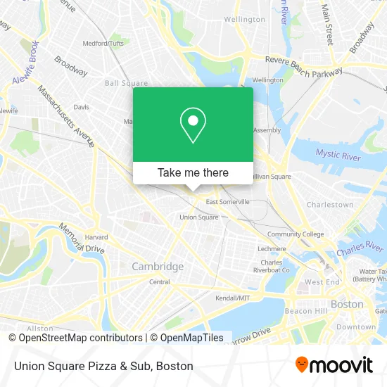 Union Square Pizza & Sub map