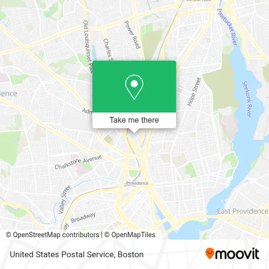 United States Postal Service map
