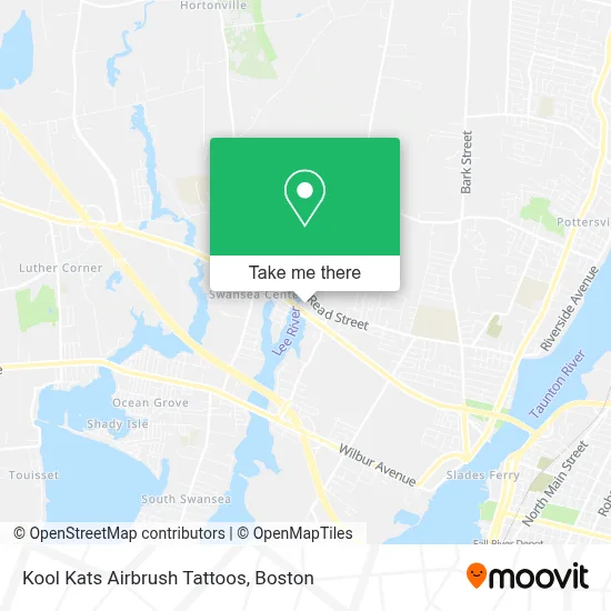 Kool Kats Airbrush Tattoos map