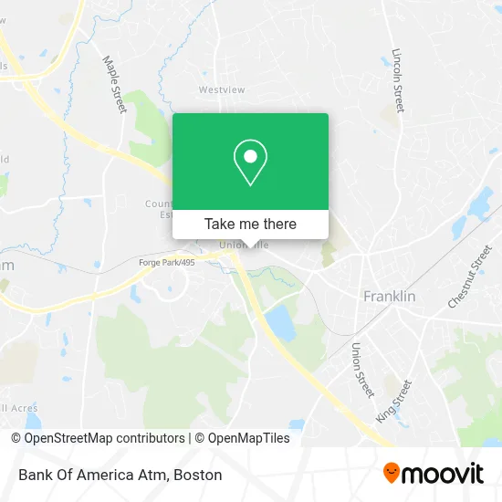 Bank Of America Atm map