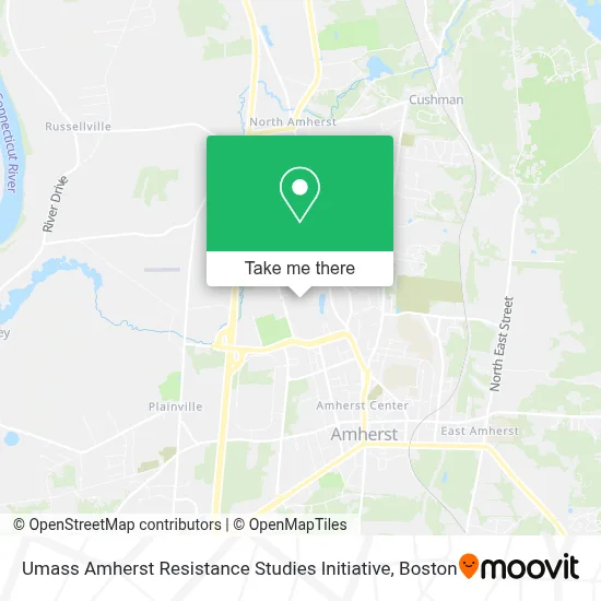 Umass Amherst Resistance Studies Initiative map