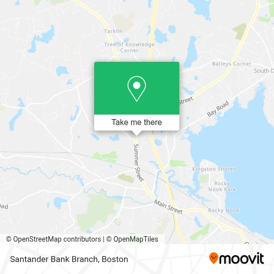 Santander Bank Branch map
