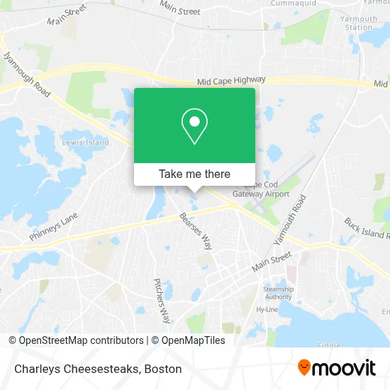 Charleys Cheesesteaks map