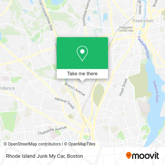 Rhode Island Junk My Car map