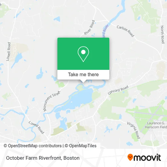 October Farm Riverfront map