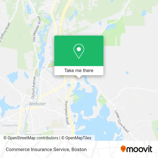 Commerce Insurance Service map