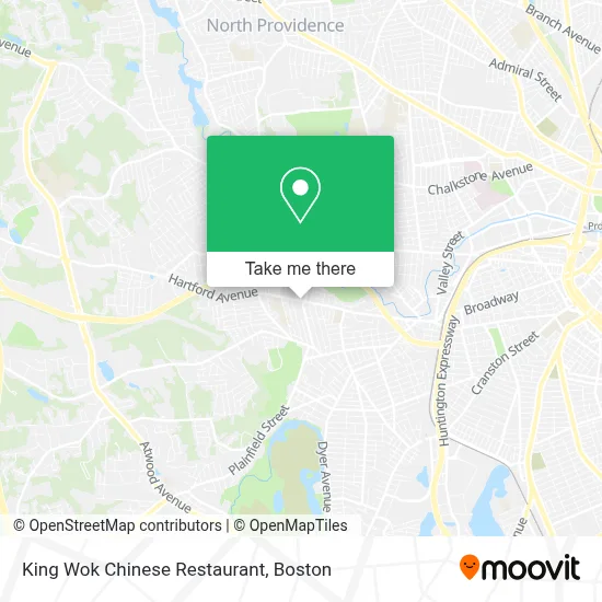 King Wok Chinese Restaurant map