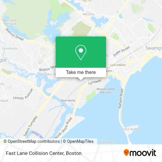 Fast Lane Collision Center map