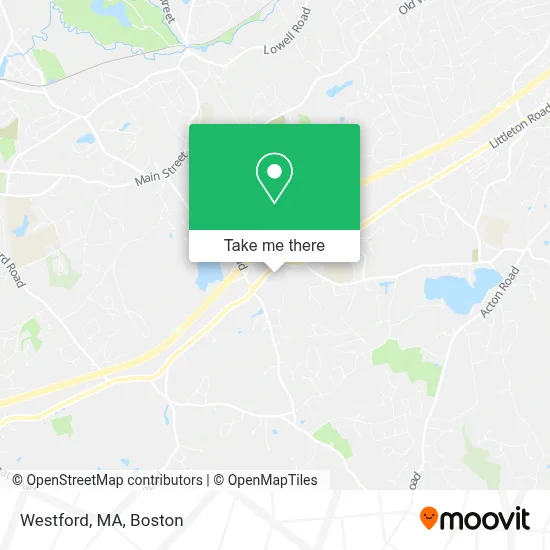 Westford, MA map