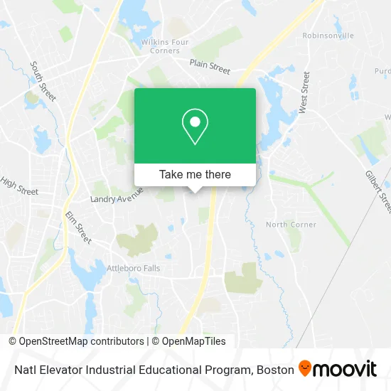 Natl Elevator Industrial Educational Program map