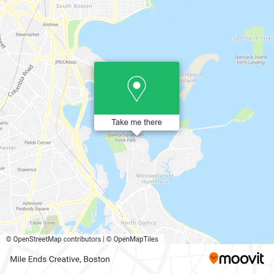 Mile Ends Creative map