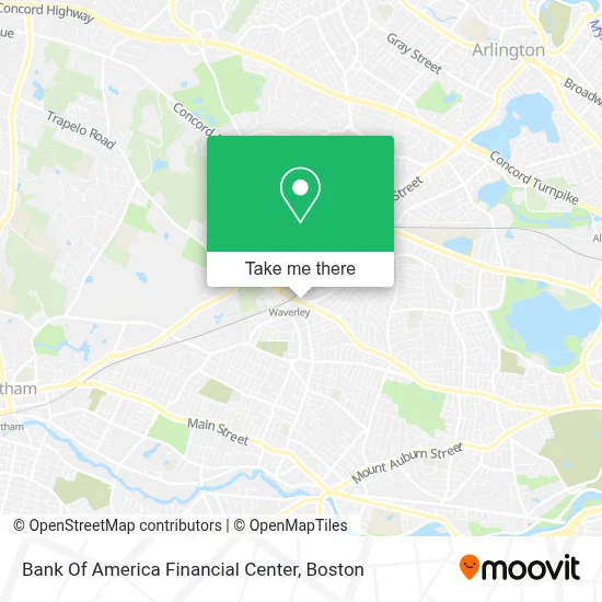 Bank Of America Financial Center map