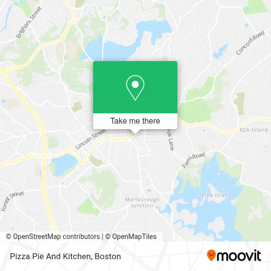 Pizza Pie And Kitchen map