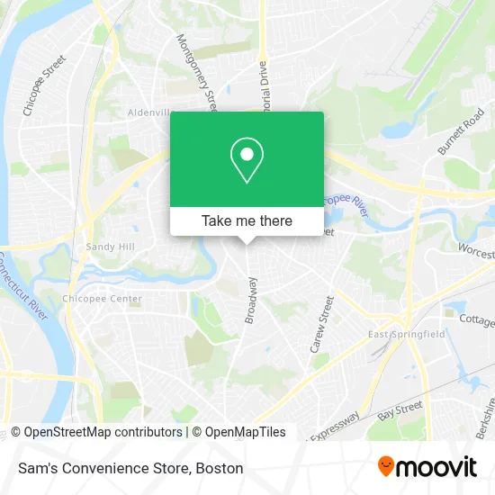 Sam's Convenience Store map