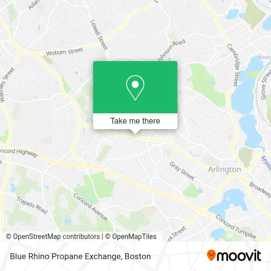 Blue Rhino Propane Exchange map