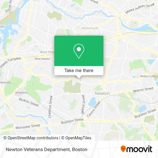 Newton Veterans Department map