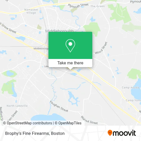 Brophy's Fine Firearms map