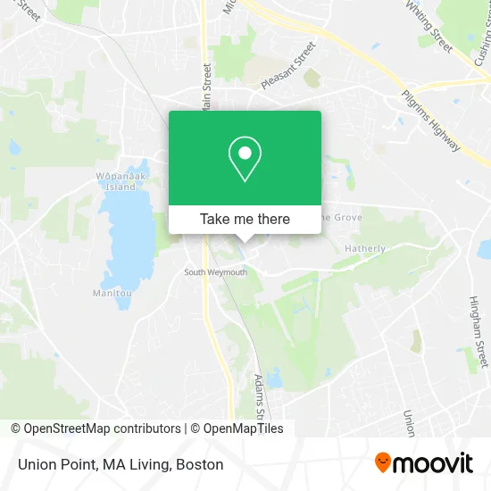 Union Point, MA Living map