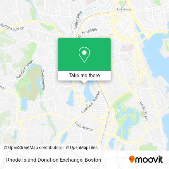 Rhode Island Donation Exchange map