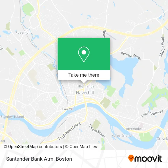 Santander Bank Atm map