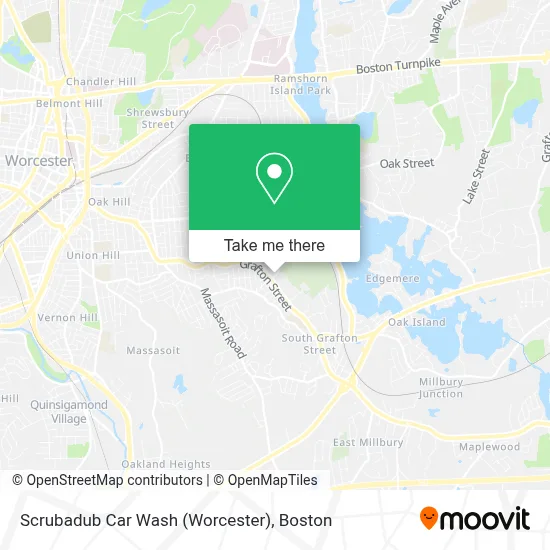Scrubadub Car Wash (Worcester) map