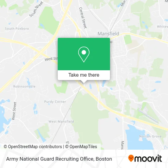 Army National Guard Recruiting Office map