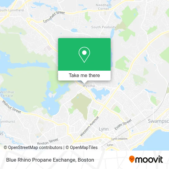 Blue Rhino Propane Exchange map