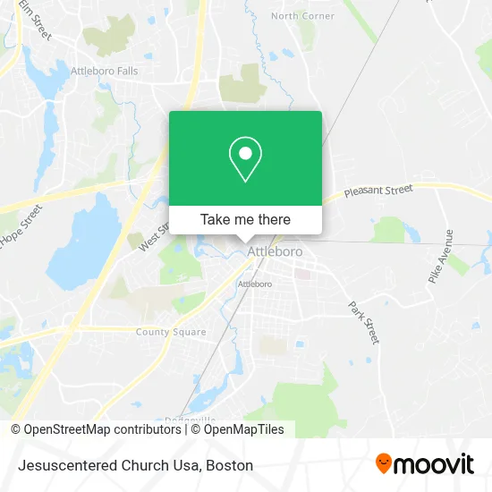 Jesuscentered Church Usa map
