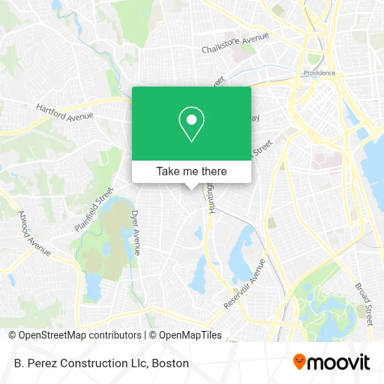 B. Perez Construction Llc map