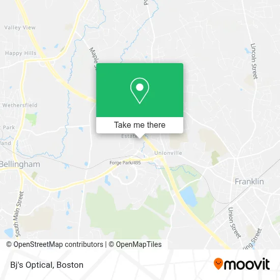 Bj's Optical map