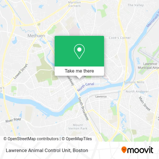 Lawrence Animal Control Unit map