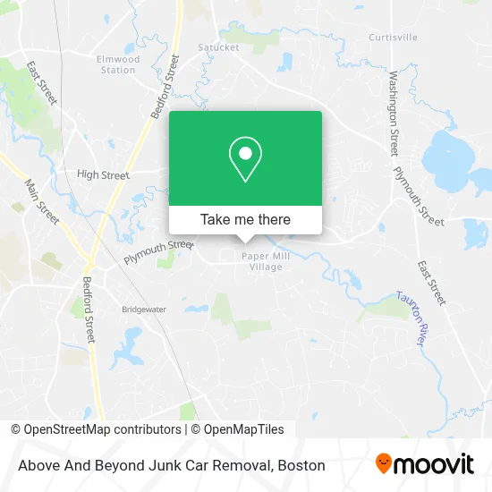 Above And Beyond Junk Car Removal map