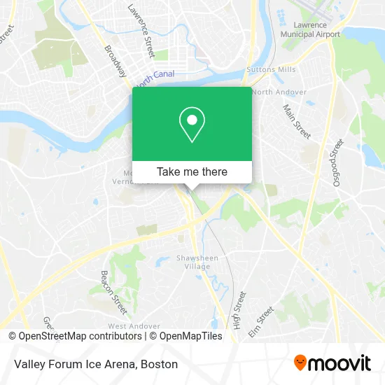 Valley Forum Ice Arena map