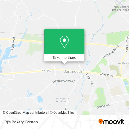 Bj's Bakery map
