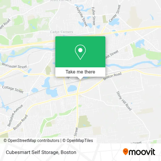 Cubesmart Self Storage map