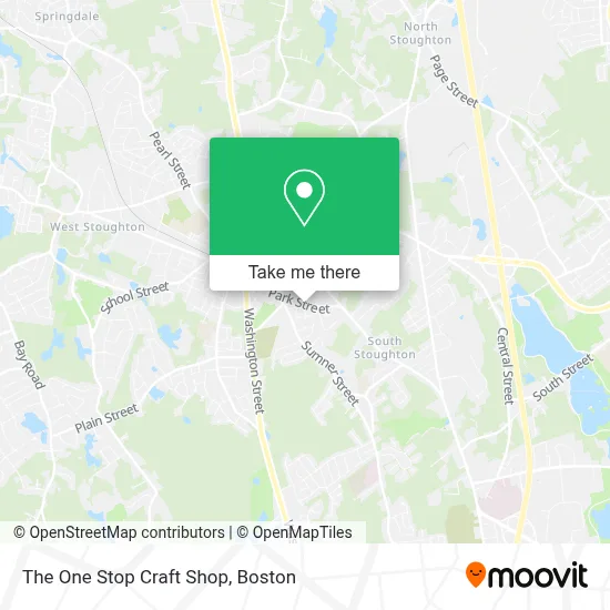 The One Stop Craft Shop map