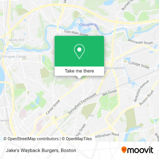 Jake's Wayback Burgers map