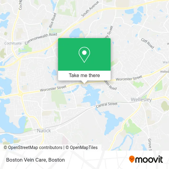 Boston Vein Care map