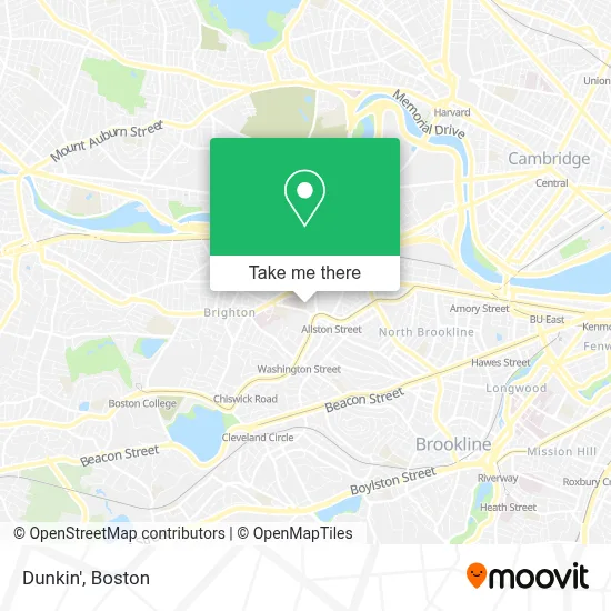 Dunkin' map