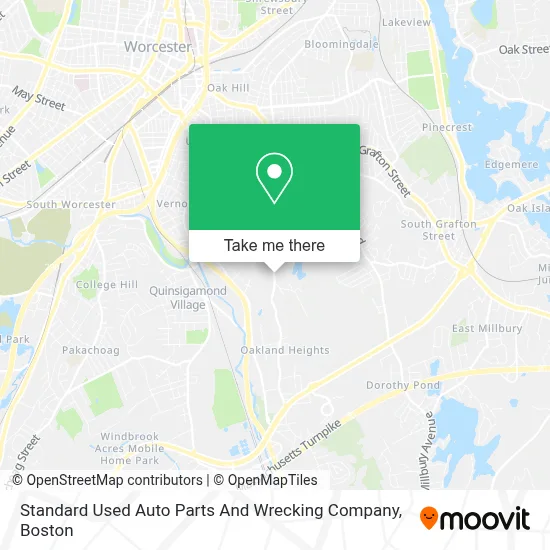 Standard Used Auto Parts And Wrecking Company map