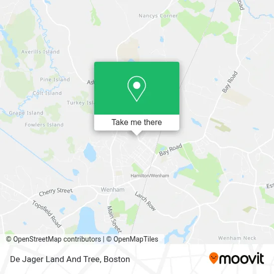 De Jager Land And Tree map