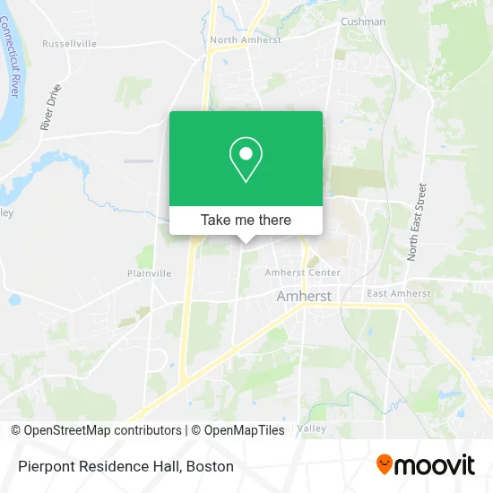 Pierpont Residence Hall map