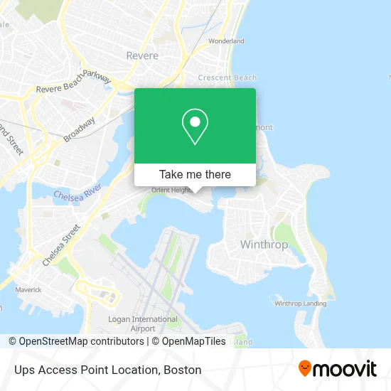 Ups Access Point Location map