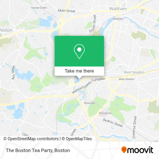 The Boston Tea Party map