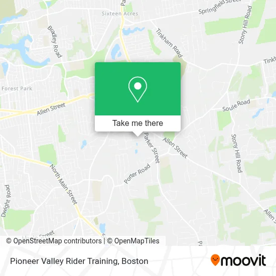 Pioneer Valley Rider Training map