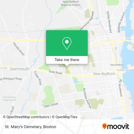 St. Mary's Cemetary map