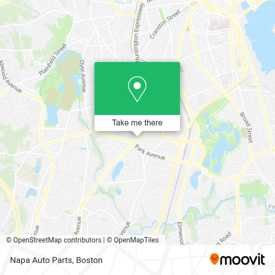 Napa Auto Parts map