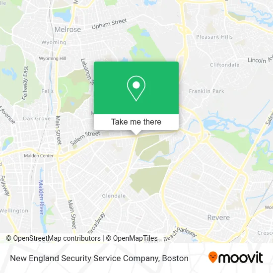 New England Security Service Company map