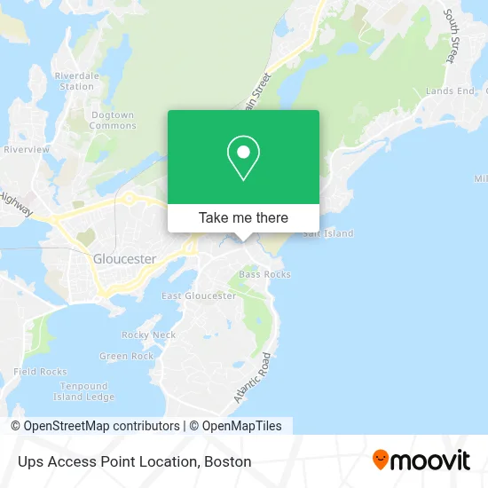 Ups Access Point Location map